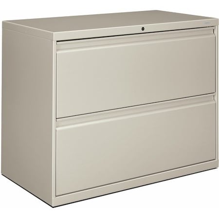 Hon HON 882LQ, 800 SERIES TWO-DRAWER LATERAL FILE, 36W X 18D X 28H, LIGHT GRAY HON882LQ